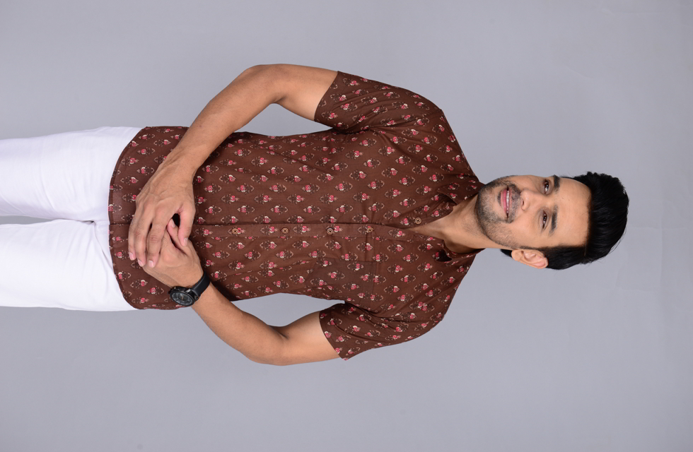 Men Jaipuri Printed Shirt