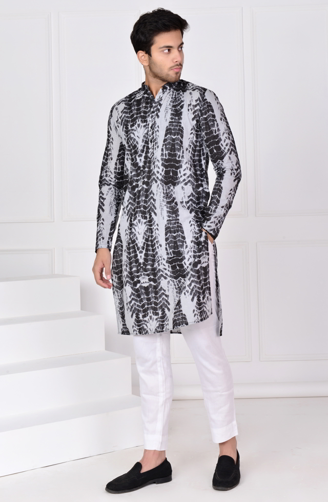 Grey Men Kurta