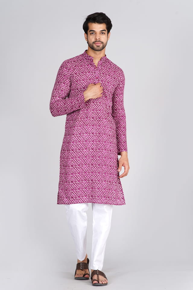 Printed Cotton Kurta